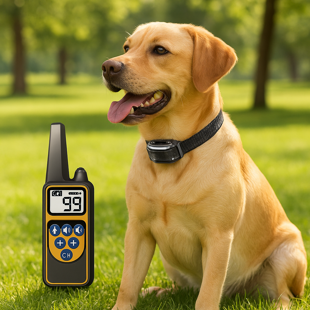 Collier de dressage pour chien Naturel telecommande