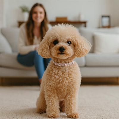 collier chien voisinage salon maitre