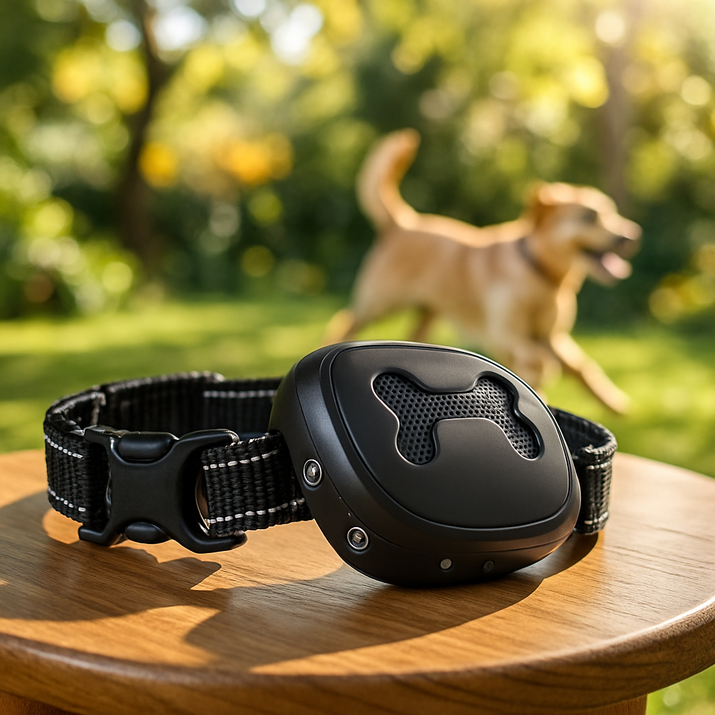 collier de dressage pour chien noir harmoneux