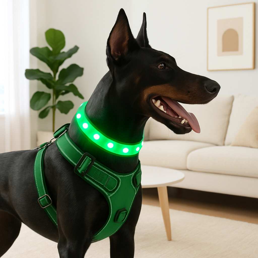 collier lumineux pour chien harnais