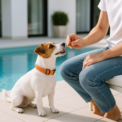 collier pour chien petit mange maitre