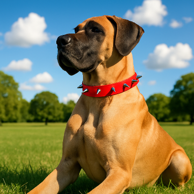collier pour chien pointe rouge arbre ciel
