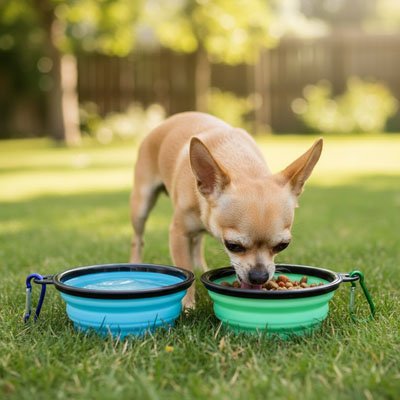 Gamelle chien anti déplacement mange dans le confort