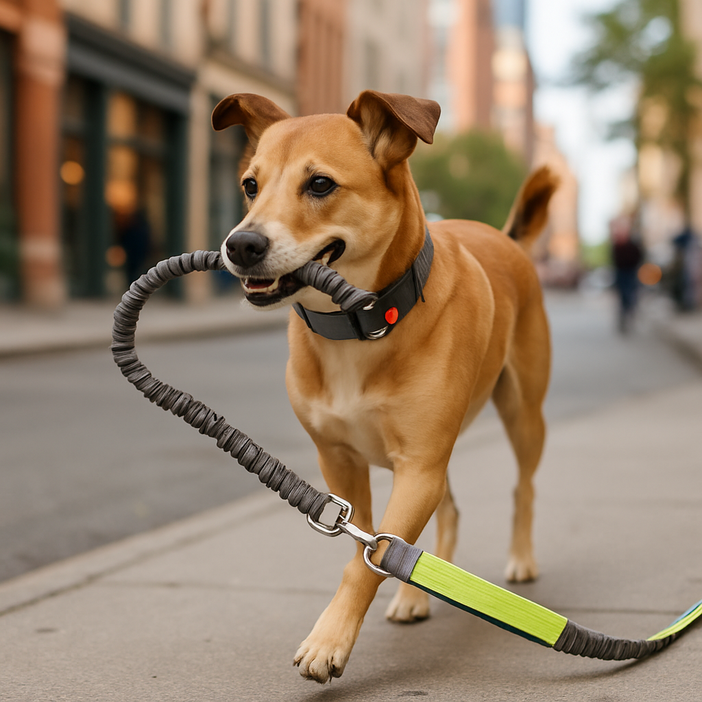 laisse corde pour chien resistante vert centre ville