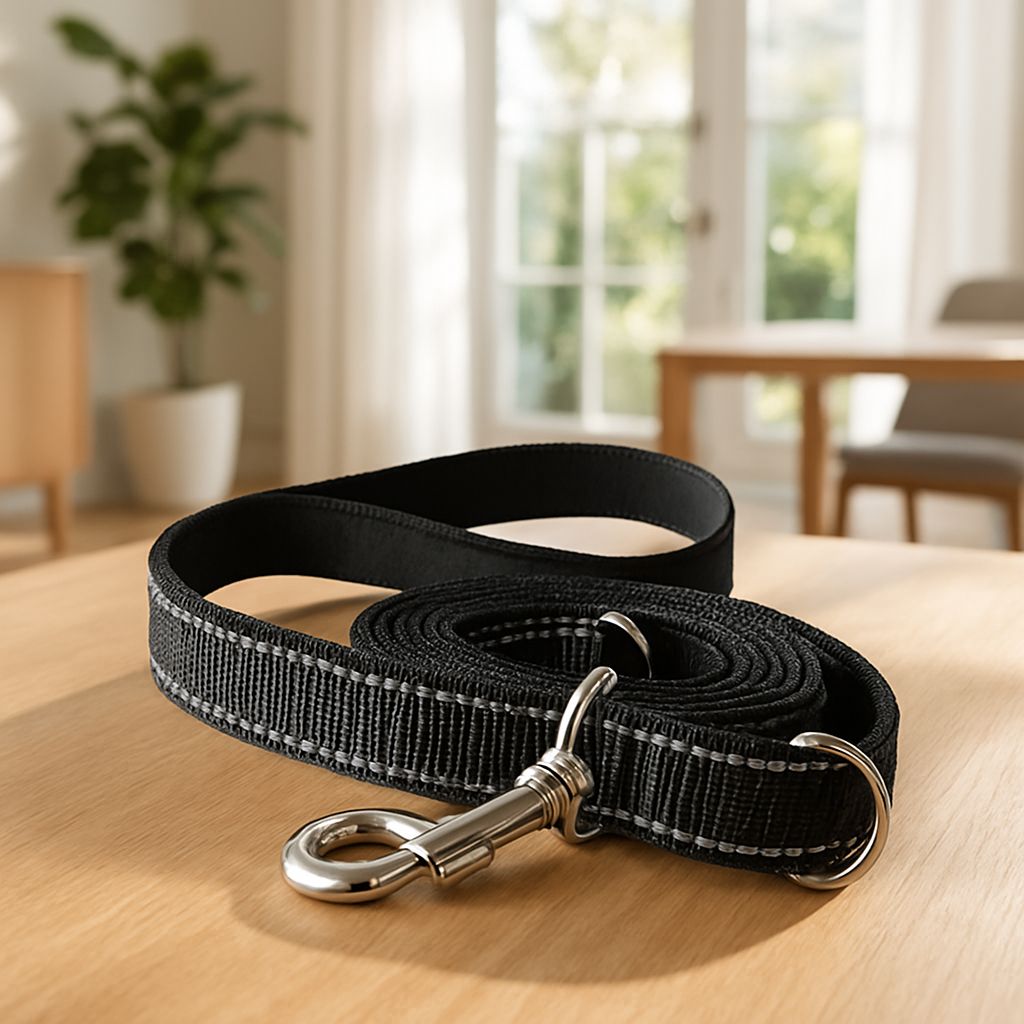 laisse pour chien noir repercutt table