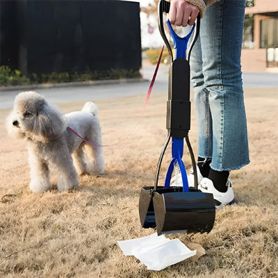 ramasse crottes pour chien praticlean bleu pliable maitre ramasse crotte petit chien