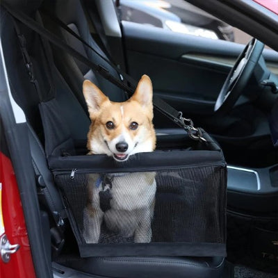 Siege auto pour chien sécurisé et confortable noir