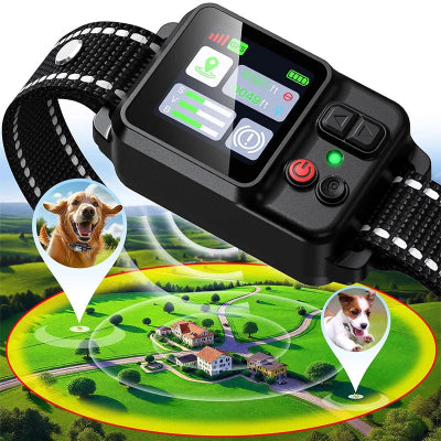Collier connecte chien sans abonnement gps etrange IP67 maitre au controle

