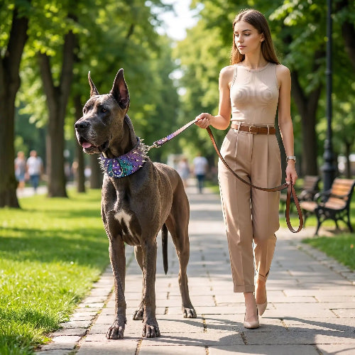 collier a pointes pour chien élégant 