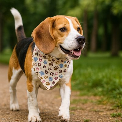 Collier Bandana Confort et fierté chien se promène 