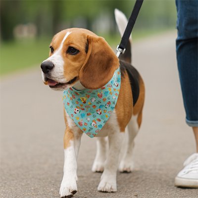 Collier Bandan Confort et fierté chien marche avec son maitre