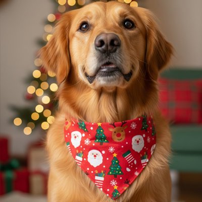 Collier Bandana joie et bonheur
rouge