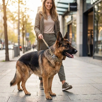 collier pour chien militaire contrôle tactique centre ville avec son maitre