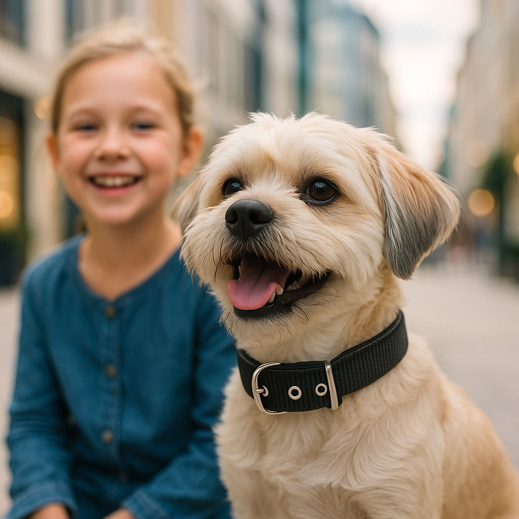 collier pour chien noir centre ville fille