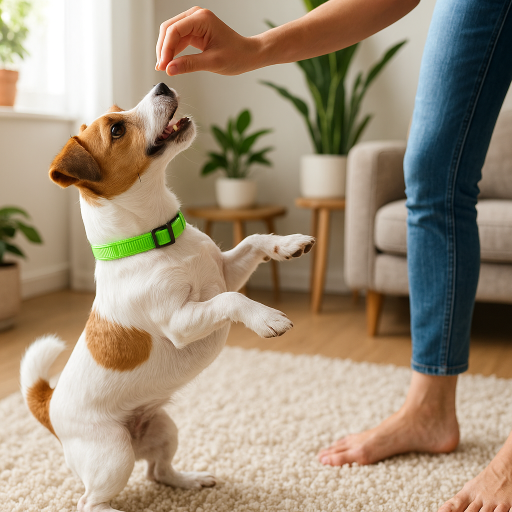 collier pour chien vert petit indicatif