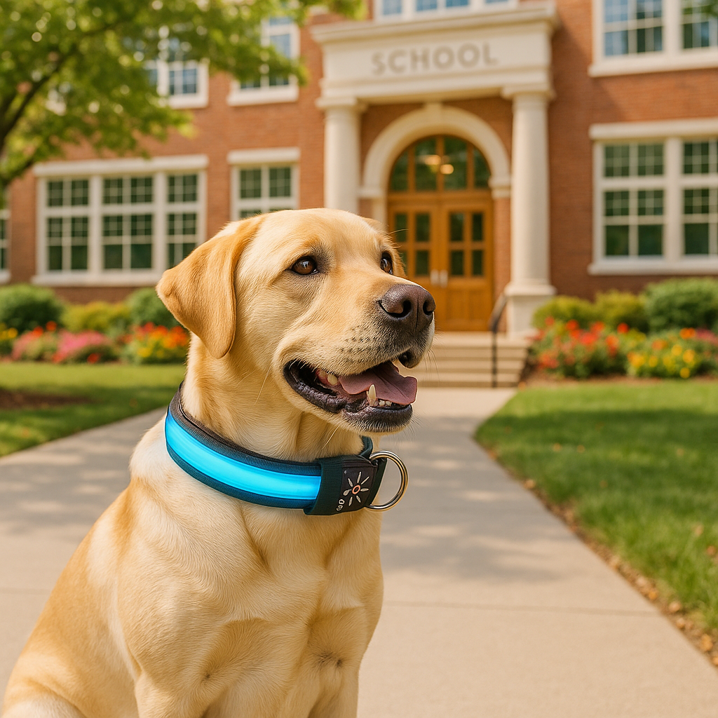 colliers lumineux pour chiens ecole engagement