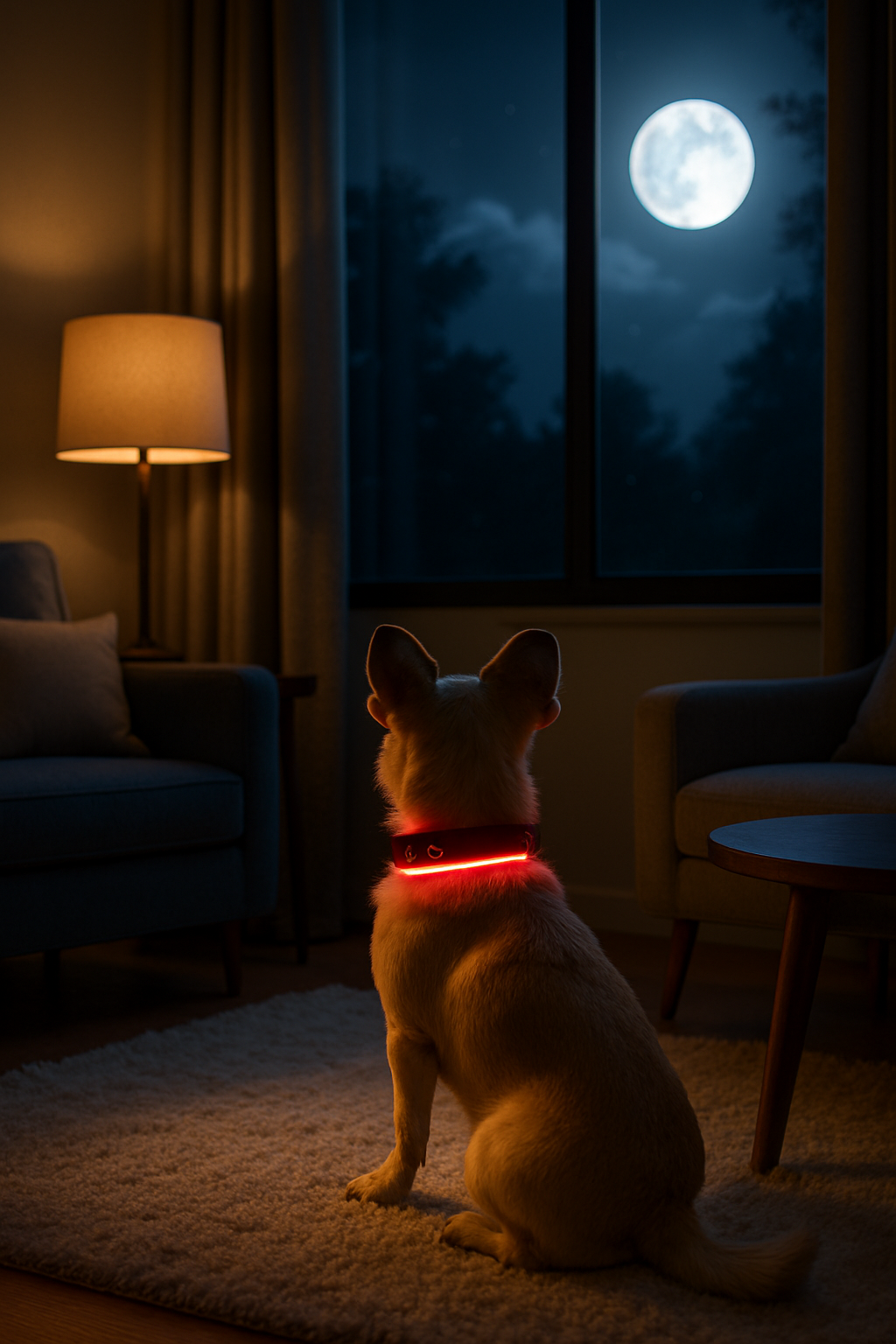 colliers lumineux pour chiens rouge engagement