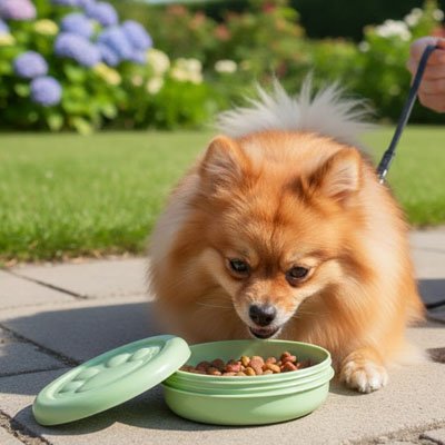 Gamelle chien durable vert 