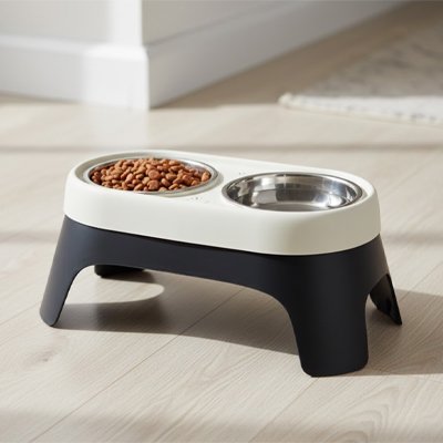 Gamelle chien surélevée super résistante beige