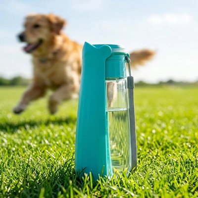 Gourde Chien résistant et sécuritaire bleu 