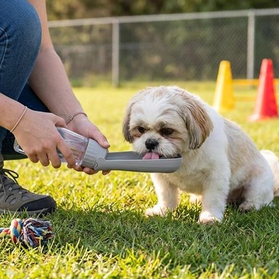Gourde Chien résistant et sécuritaire gris maître petit chien