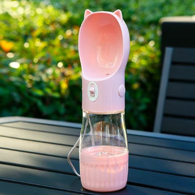 Gourde pour chien Résistante et Sécurisée Rose