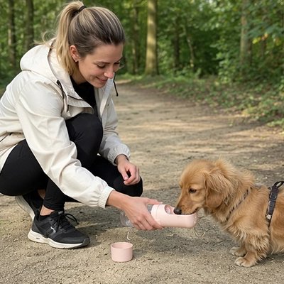 Gourde pour Chien rose maître 