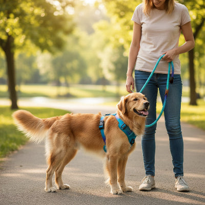 harnais pour chien zilan marche avec son maitre parc
