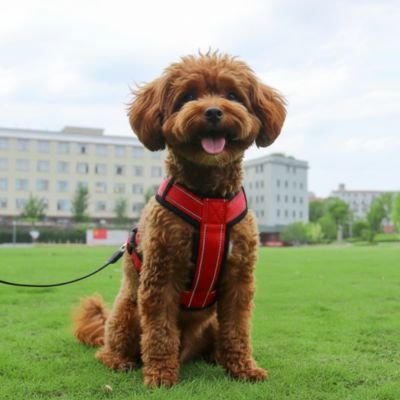Harnais pour petit Chien balade sécurisante rouge