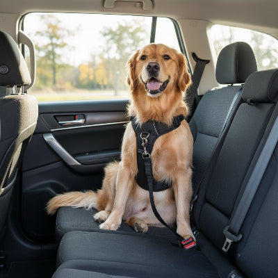 harnais voiture chien assis banquette arriere