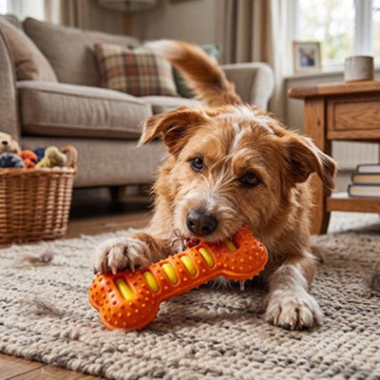 Jouet indestructible pour Chien orange