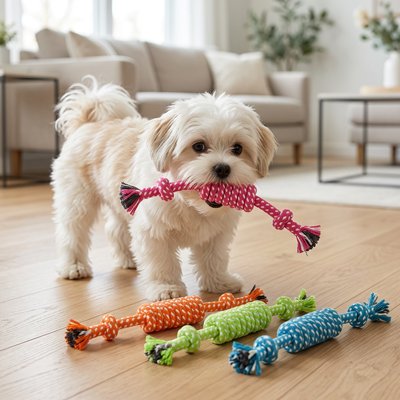 Jouet pour chien​ de couleur aléatoire chien au salon