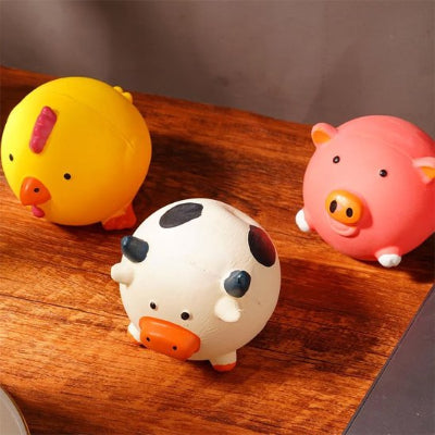 Jouet pour chien​ vache poulet porc