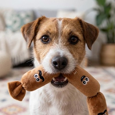Jouets pour chien​ dans la bouche