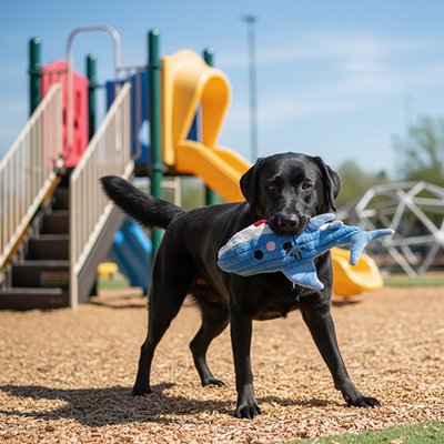 Jouets pour chien requin parc glissade 