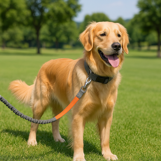 laisse corde pour chien resistante orange parc