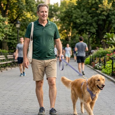 Laisse longe pour chien résistante et liberté gris 