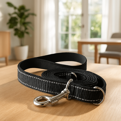 laisse pour chien noir repercutt table