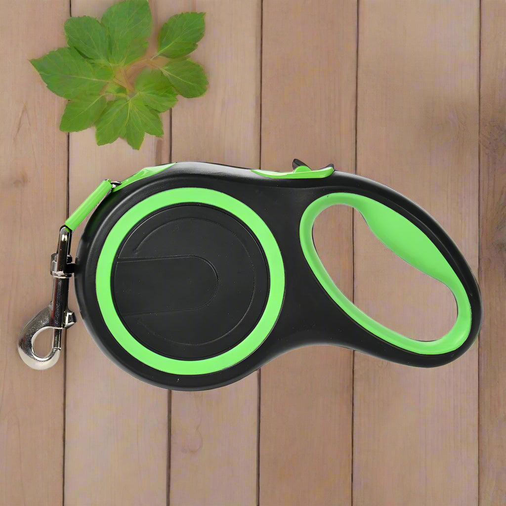 laisse pour chien retractable Premium plante planche vert
