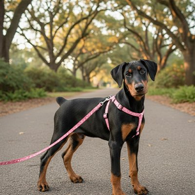 Laisses pour Chiens rose rue broise 