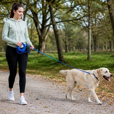 Longe 10m pour Chien bleu maître promène son chien
