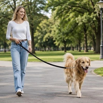 Longe 10m pour Chien maître balade sur parc