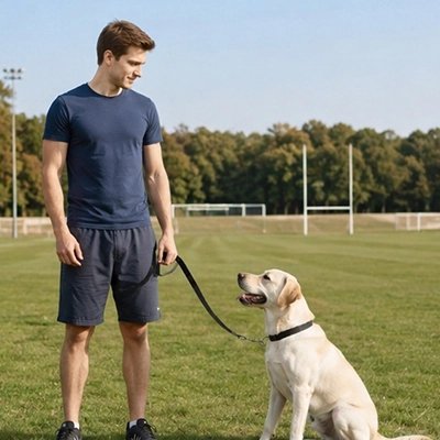 Longe 10m pour Chien maître fait éducation de son chien