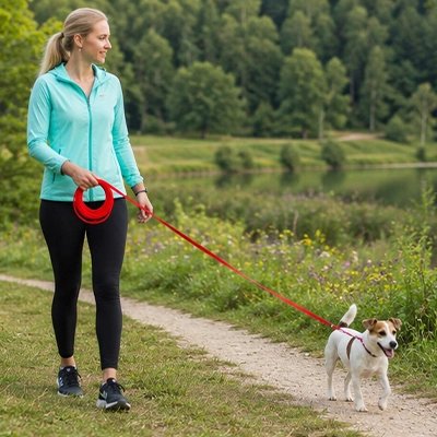 Longe 10m pour Chien rouge maître 