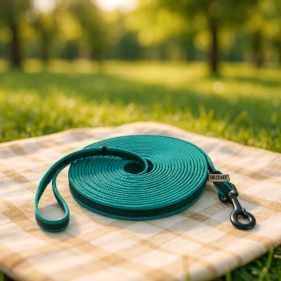 longe pour chien vert nappe parc