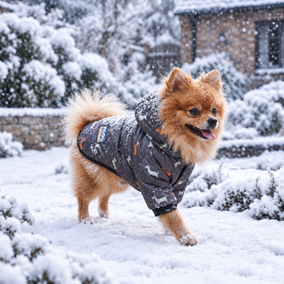 Manteau Chien gris chien marche