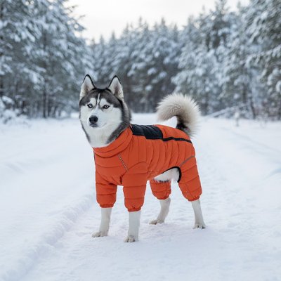 Manteau pas cher pour Chien chaud  et irrésistible orange