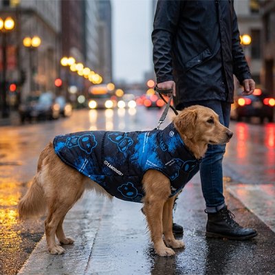 Manteau  pas cher pour chien hiverprotect
bleu centre ville maitre