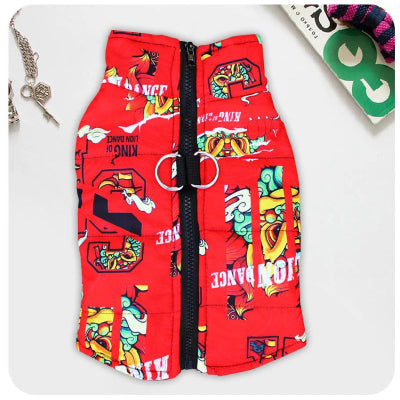 manteau pas cher pour chien hiverprotect rouge