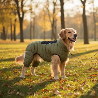 Manteau pas cher pour Chien imperméable constant vert au parc